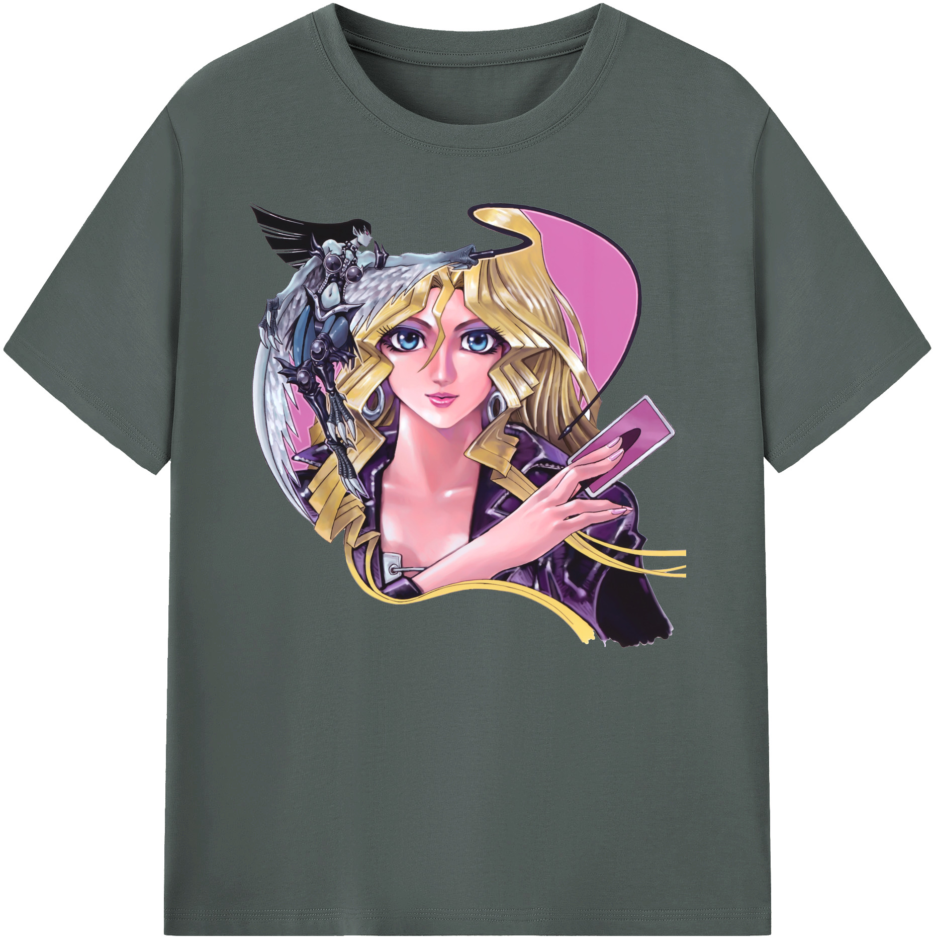 （画像用） 遊☆戯☆王 Yu-Gi-Oh! 綿100％ メンズ半袖Tシャツ｜肌触りやわらか＆通気性